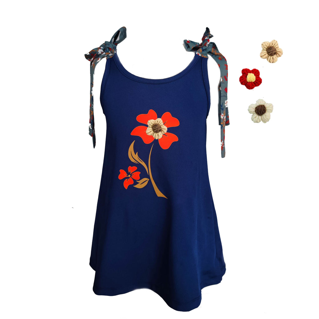 Knot Shoulder 3D interchangeable Flower Top