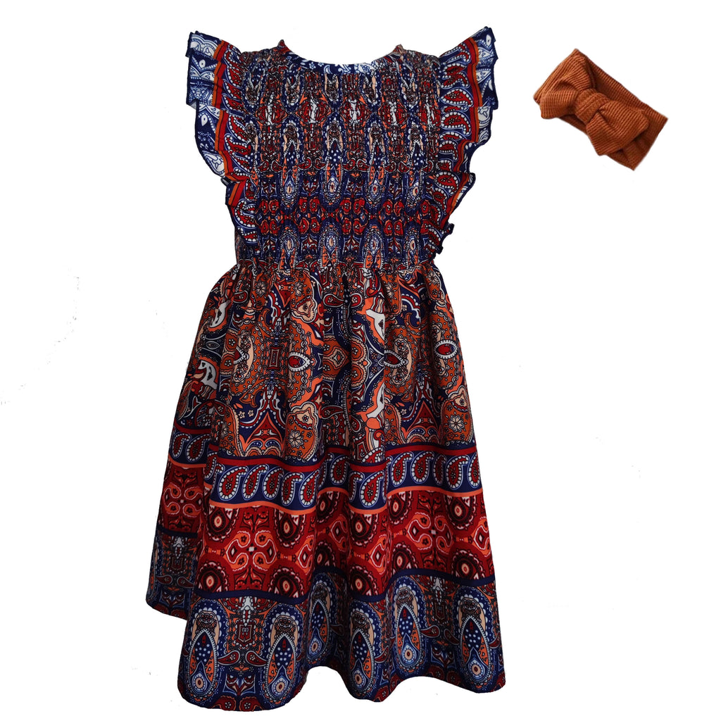 Mi Amore Gigi Paisley Print Bohemian Dress