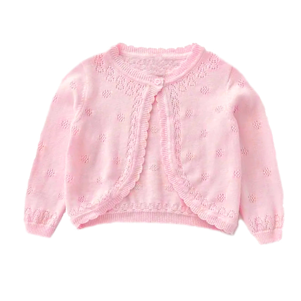 Mi Amore Gigi Pink Button Down Sweater
