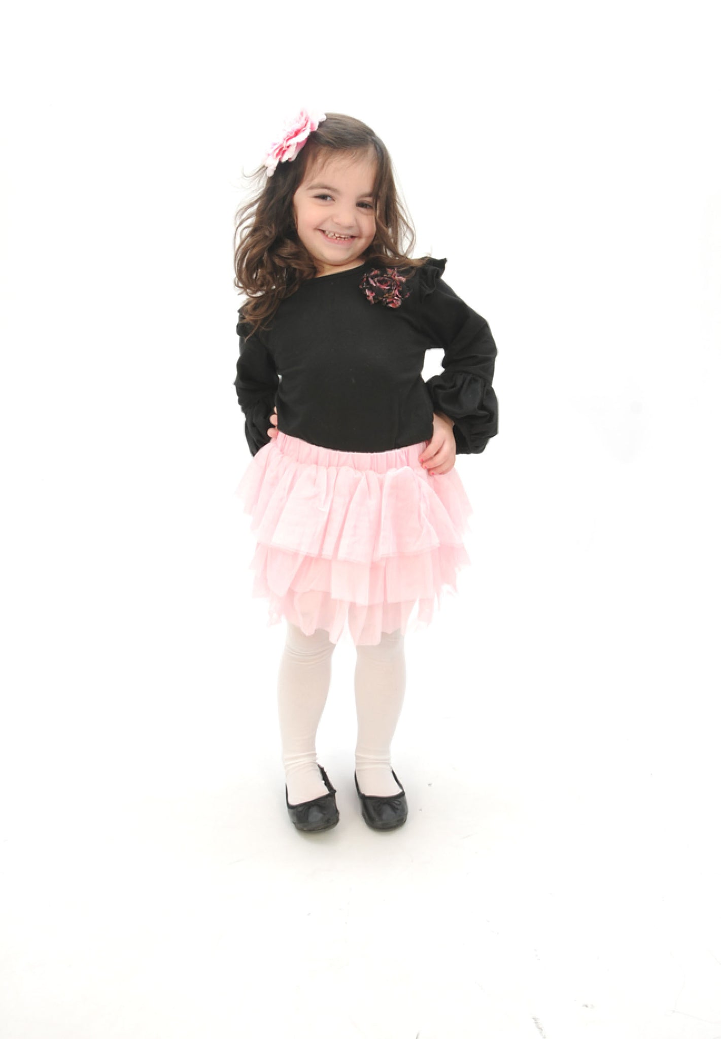 Mi Amore Gigi Flower Interchangeable Double Ruffle Top