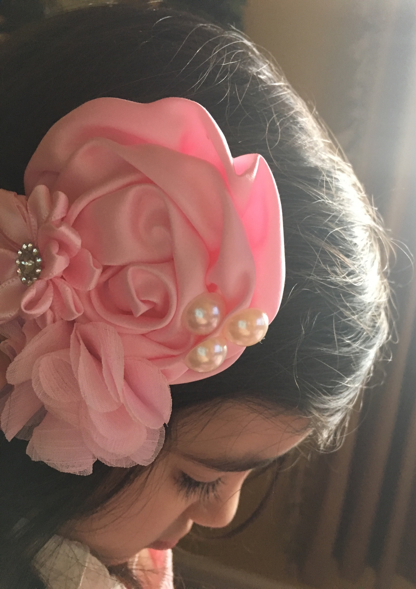 Mi Amore Gigi Pink Special Occasion Interchangeable Flower & Embroidery Dress