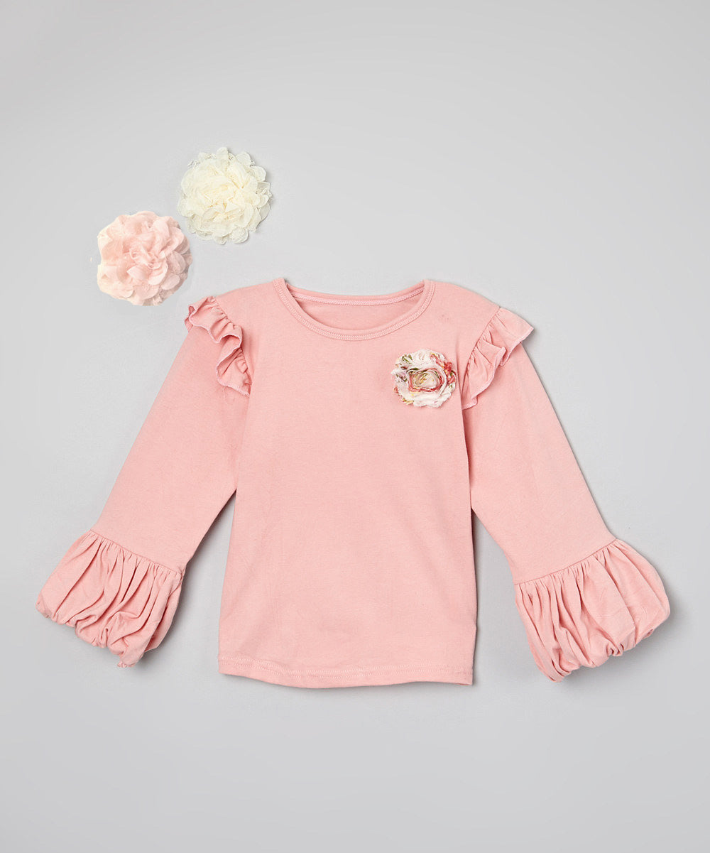 Mi Amore Gigi Flower Interchangeable Double Ruffle Top